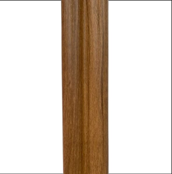 12mm Natural Oak Water Resistant Fluted Slatwall Left Trim - 2.6m x 37mm