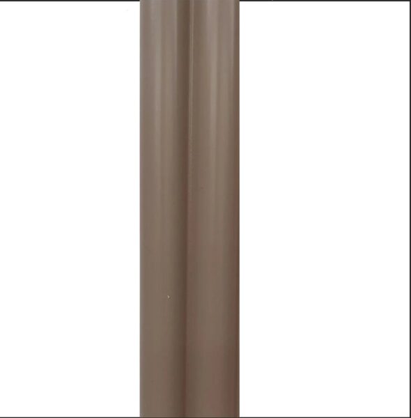12mm Affogato Brown Water Resistant Fluted Slatwall Right Trim - 2.6m x 42mm
