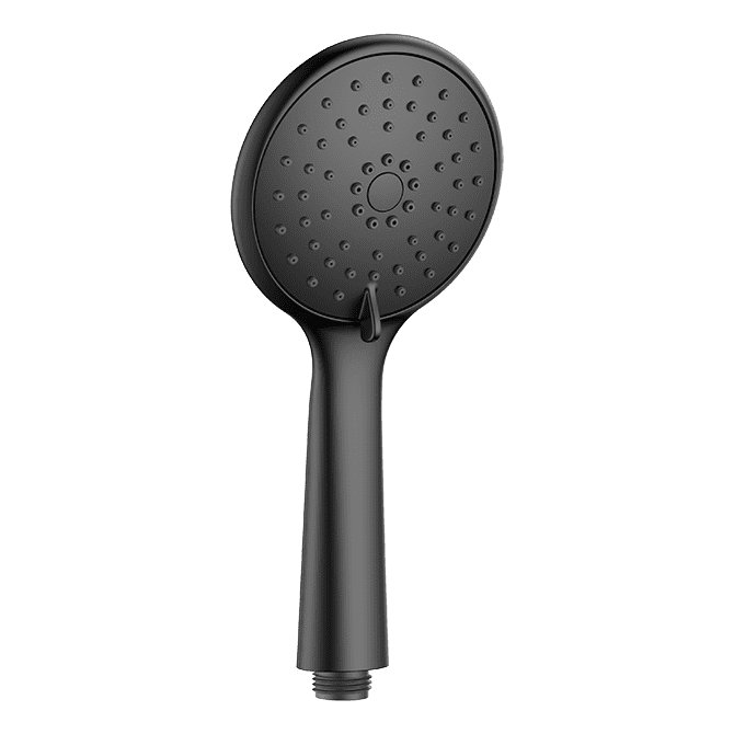 Black 3 Function Round Handle Handset