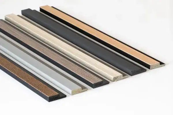 BG Water-Resistant Slat Wall Panel Trim - Walnut - Universal Trim - 2.9m x 26.1mm