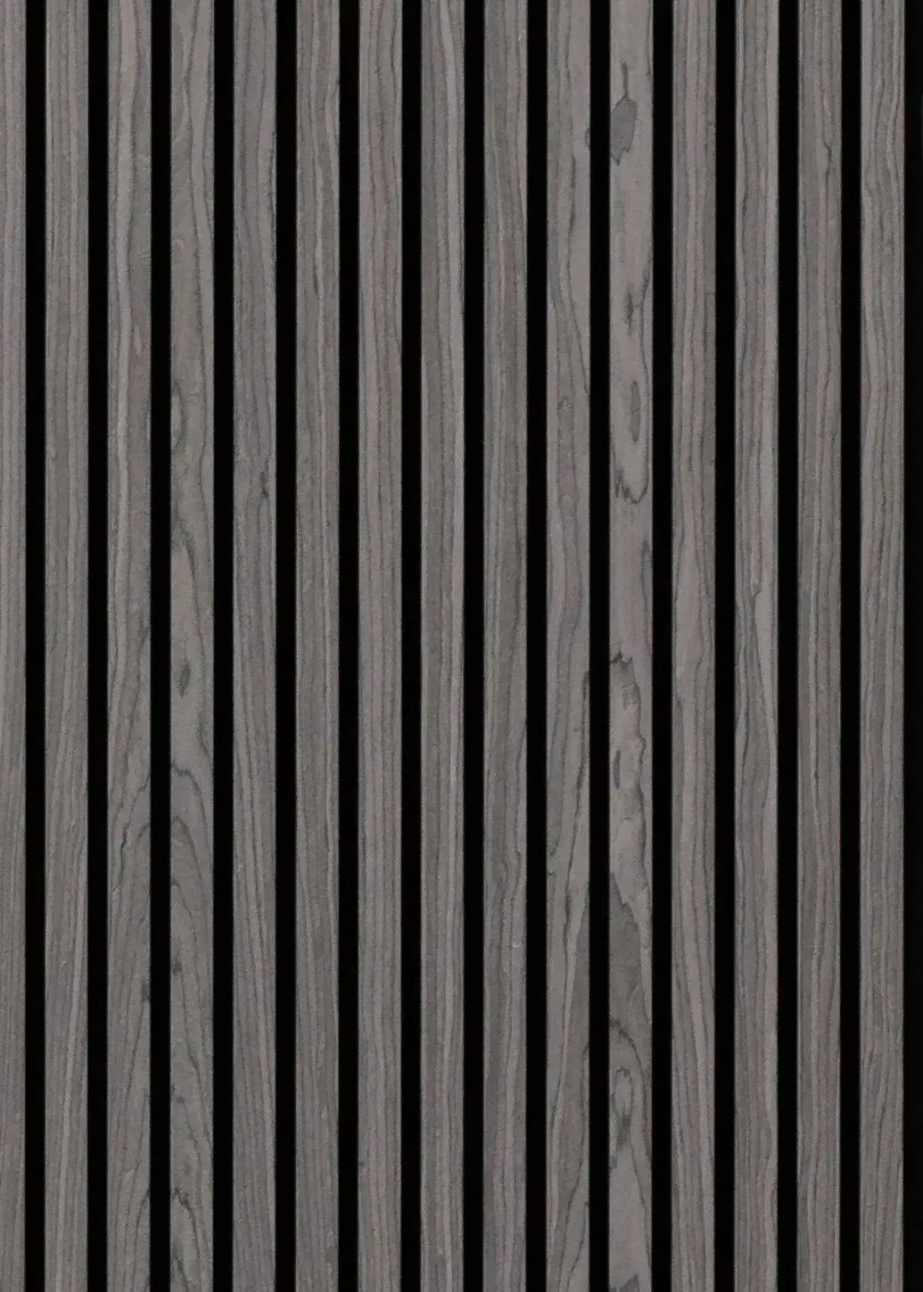 BG Acoustic Slat Wall Panel - Dark Grey Oak - 2.4m x 600mm x 21mm