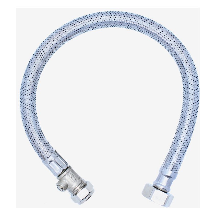 ¾" x 15mm ISO - 500mm Flexible Hose