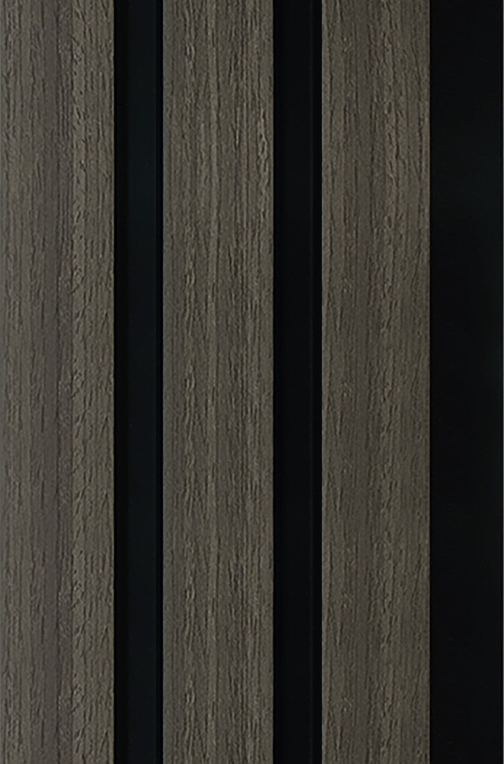 12mm Grey Oak Water Resistant Slatwall - 2.6m x 122mm