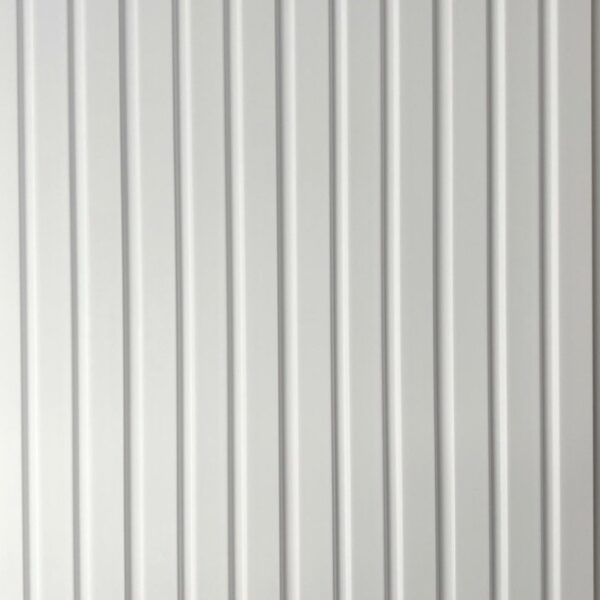 12mm Pure White Water Resistant Slatwall - 2.6m x 122mm