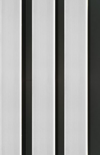 12mm Silver Metallic Water Resistant Slatwall - 2.6m x 122mm