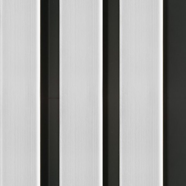 12mm Silver Metallic Water Resistant Slatwall - 2.6m x 122mm