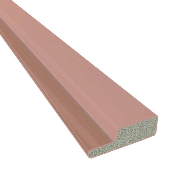 12mm Dusty Pink Water Resistant Slatwall Left Trim - 2.6m x 42mm
