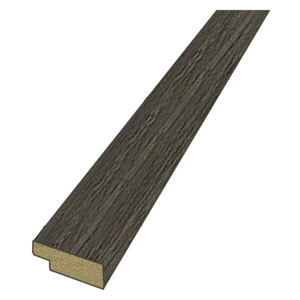 12mm Charcoal Water Resistant Slatwall Right Trim - 2.6m x 26mm