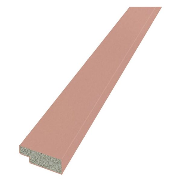 12mm Dusty Pink Water Resistant Slatwall Right Trim - 2.6m x 26mm