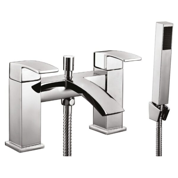 Bath Shower Mixer with Shower Kit & Wall Bracket
