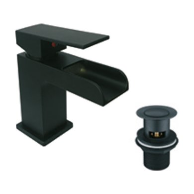 Waterfall Mono Basin Mixer & Push Waste