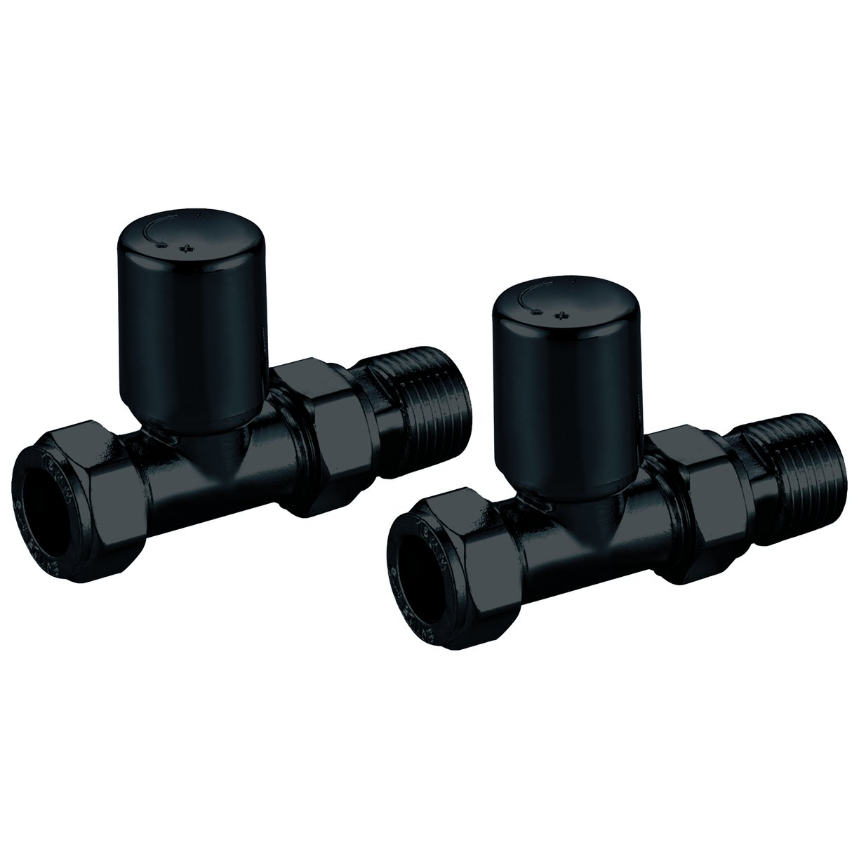 Radiator Valve Straight 15mm (Pair)