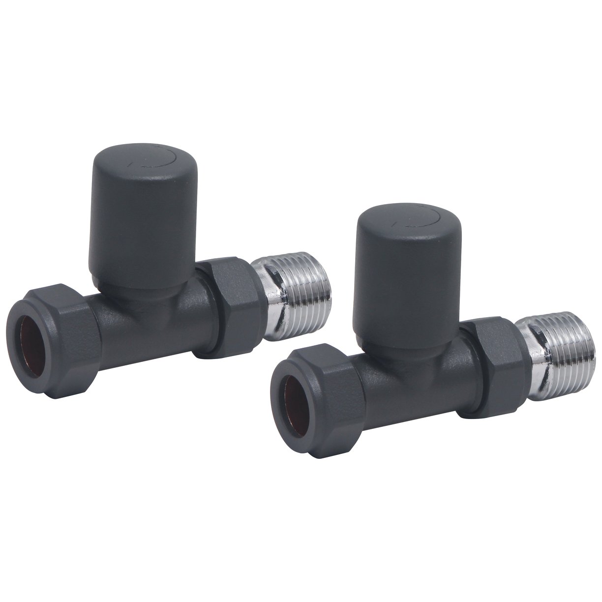 Radiator Valve Straight 15mm (Pair)