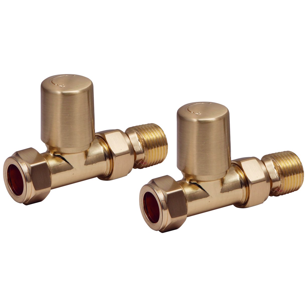 Radiator Valve Straight 15mm (Pair)