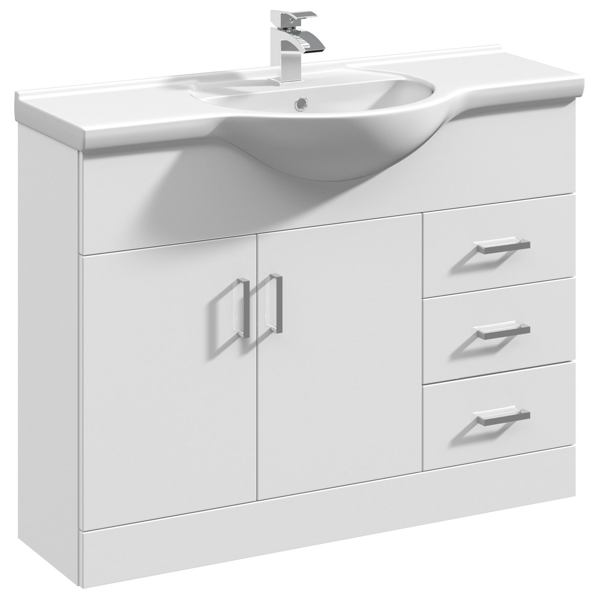 Mayford 1050mm Floor Standing Vanity Unit & Ceramic Basin