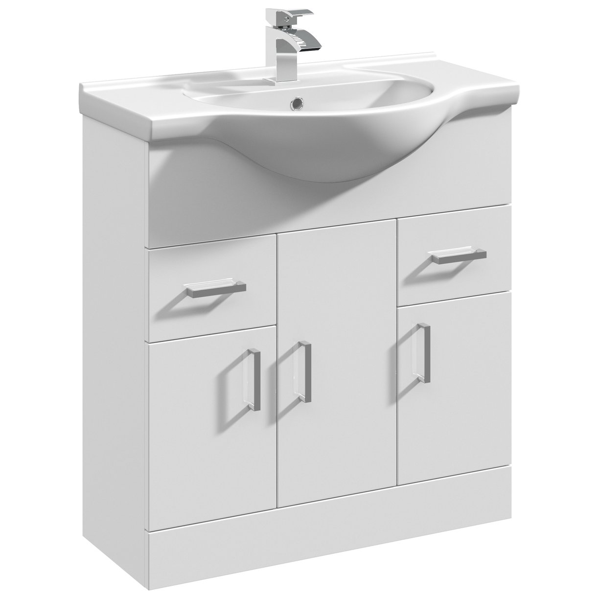 Mayford 750mm Floor Standing Vanity Unit & Ceramic Basin
