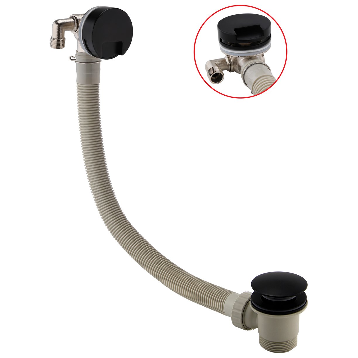 Overflow Bath Filler with Waste