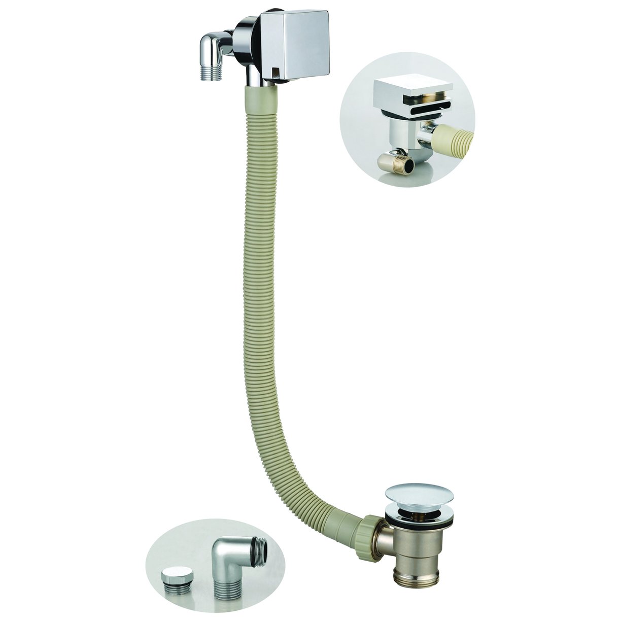 Overflow Bath Filler with Waste