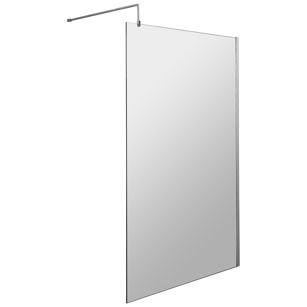8mm Wetroom Screen With Support Bar 1100mm